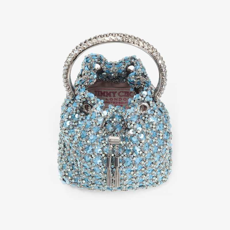 Atelier Bon Bon
Dusty Blue Satin Floral Sequin & Crystal Bag 4