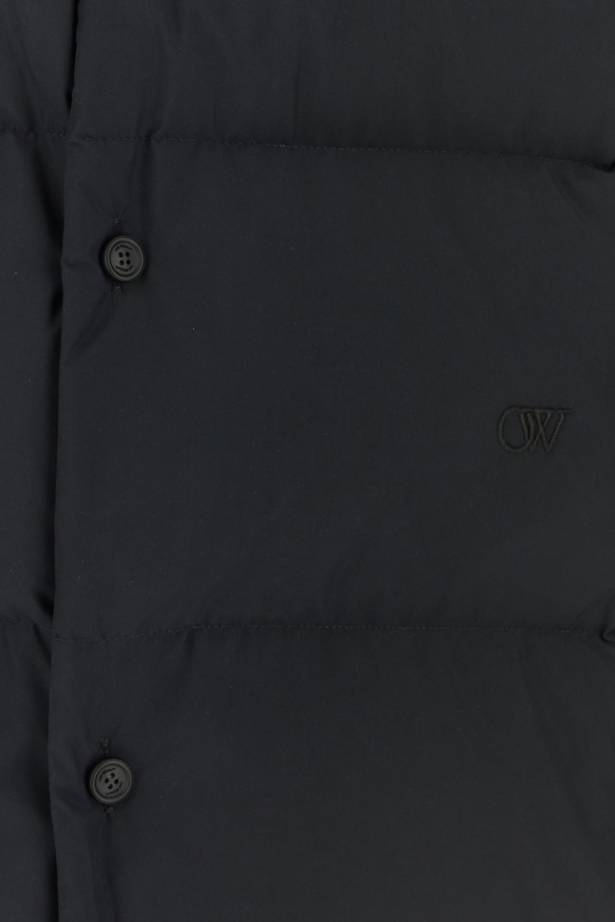 Black polyester down jacket - 5