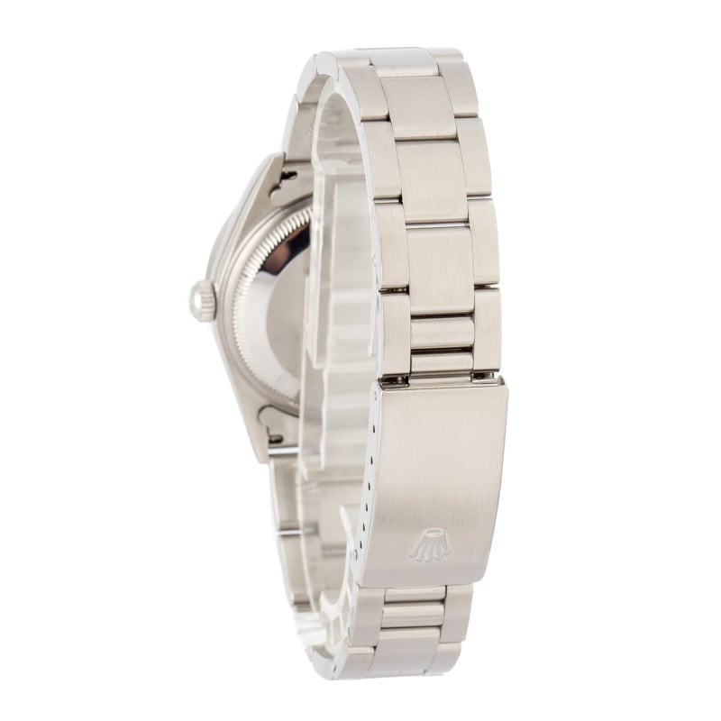 Rolex Date 15210 White Arabic Dial - 3