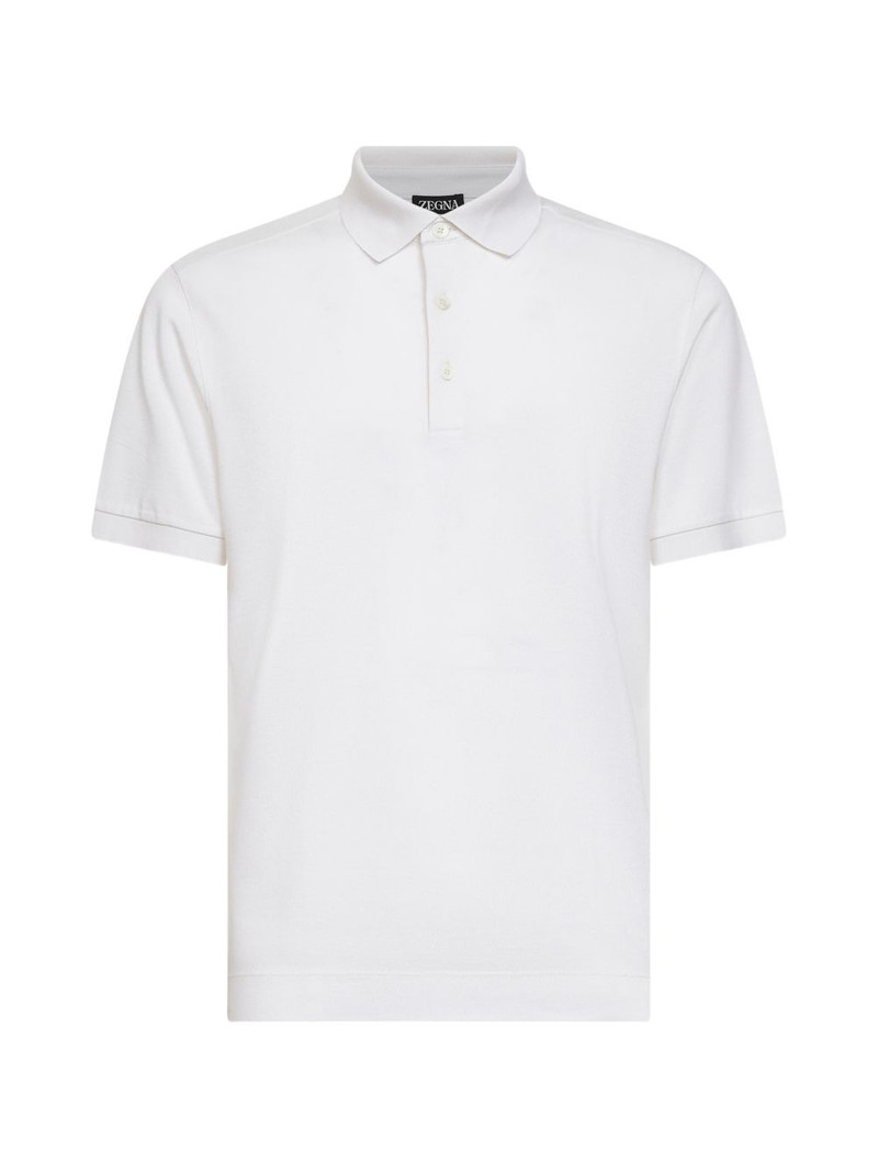ribbed collar polo shirt 1