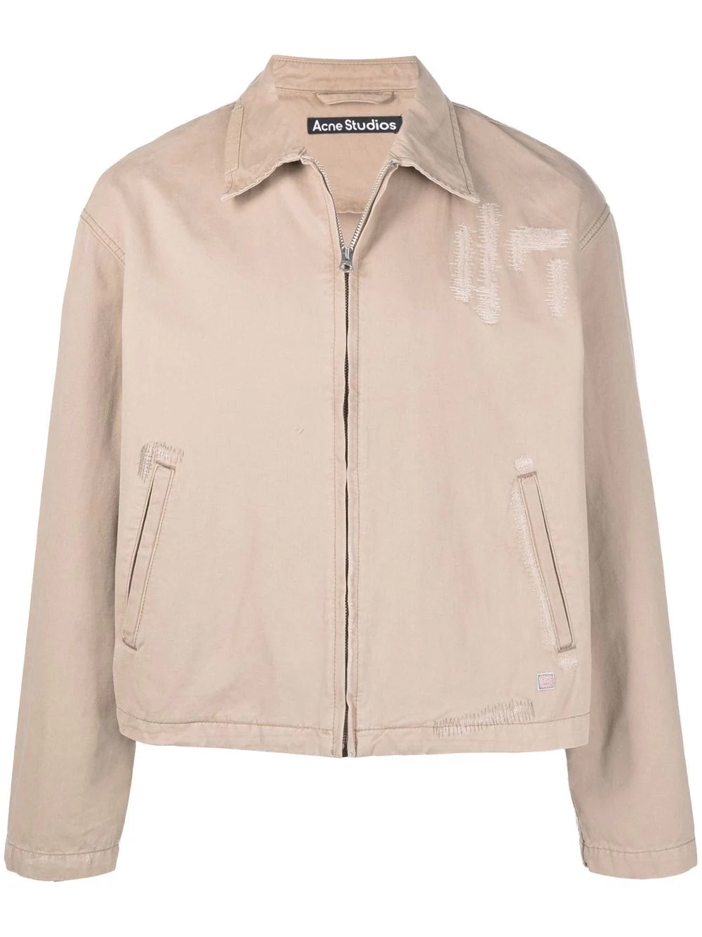 zip-front shirt jacket - 1