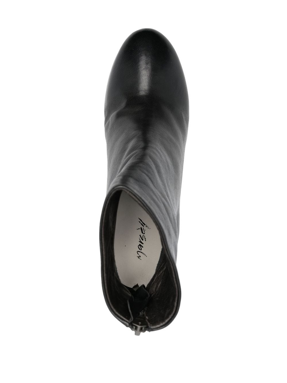 120mm leather ankle boots - 4