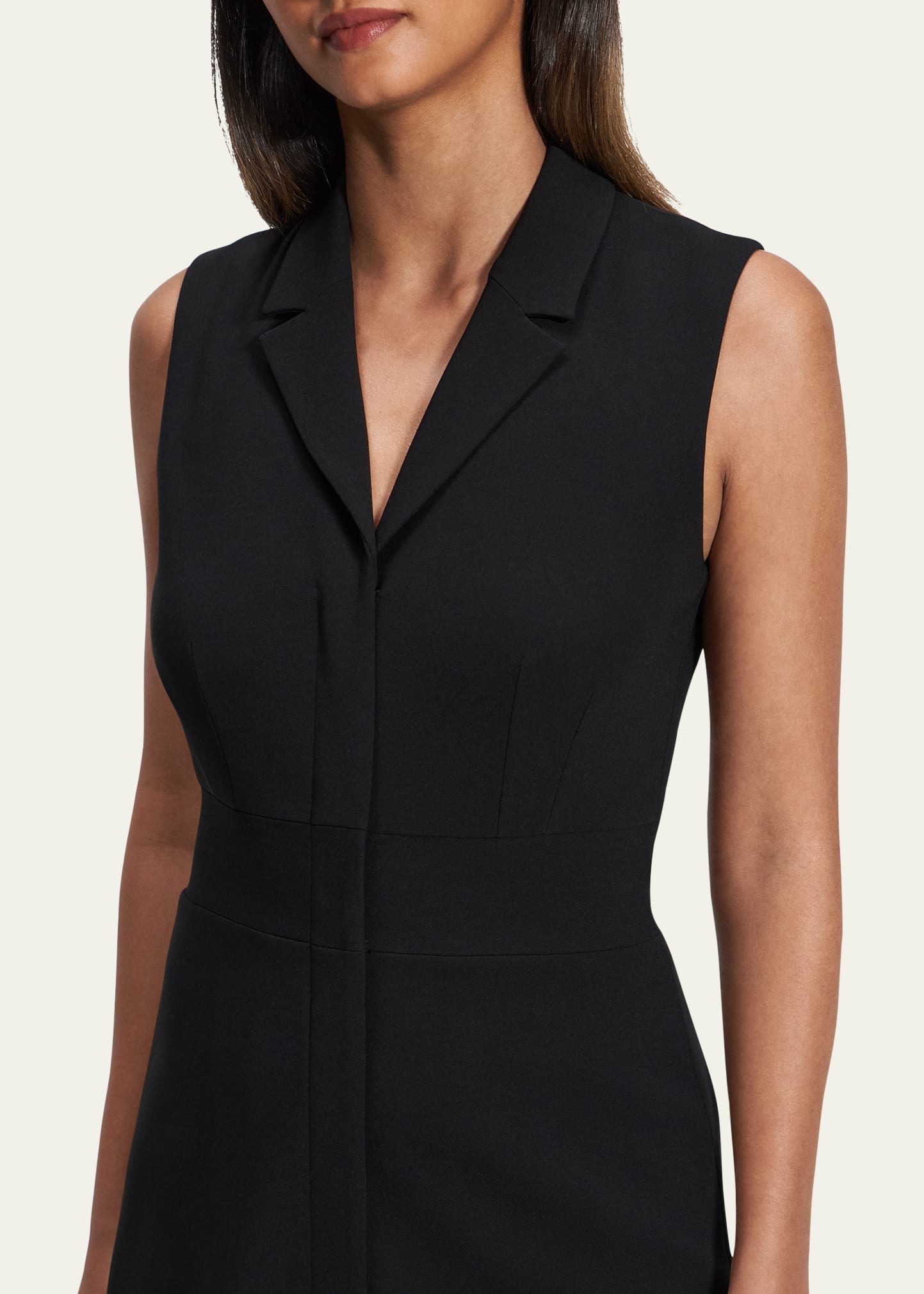 Tailored Zip-Front Mini Dress - 5