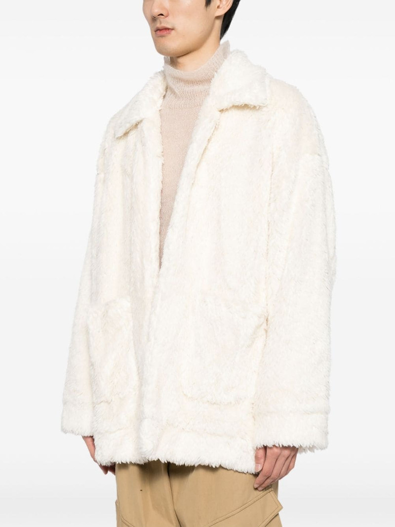 hand-painted faux-fur jacket 3