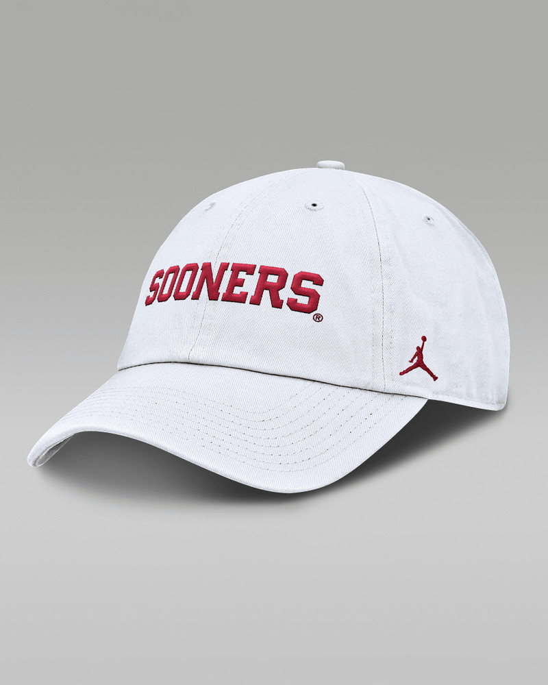 Oklahoma Sooners Core Club Mascot Wordmark Men's Jordan Brand College Adjustable Hat 1