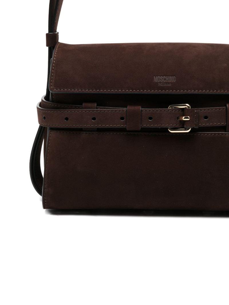 buckle suede cross body bag 4