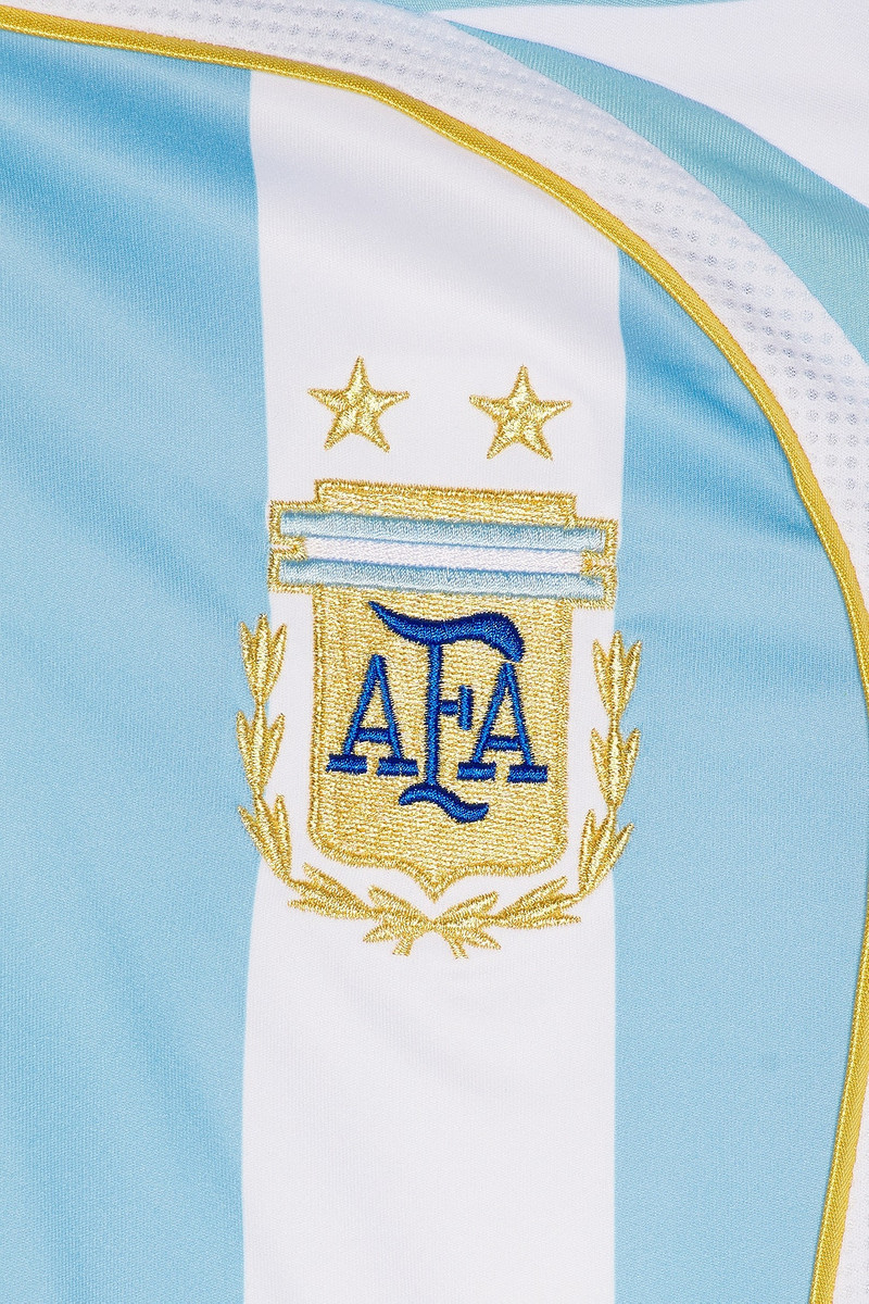 adidas Originals AFA Argentina Home 2006 Messi 19 World Cup Jersey outlook
