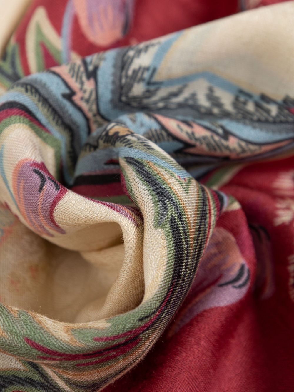 floral-print scarf - 3