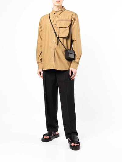 sacai buttoned patch-pocket shirt outlook