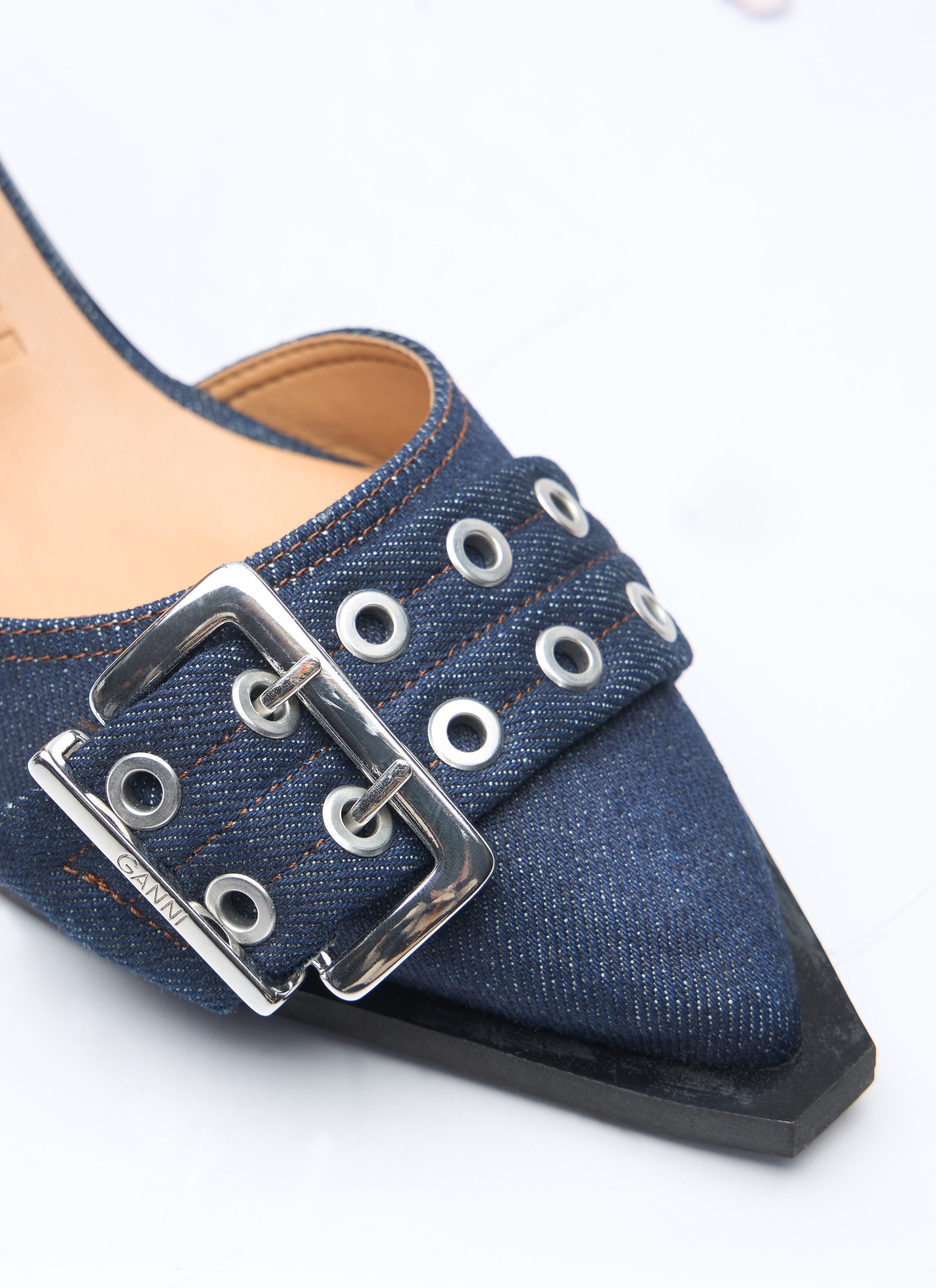 Feminine Buckle Open Cut Pumps - 2