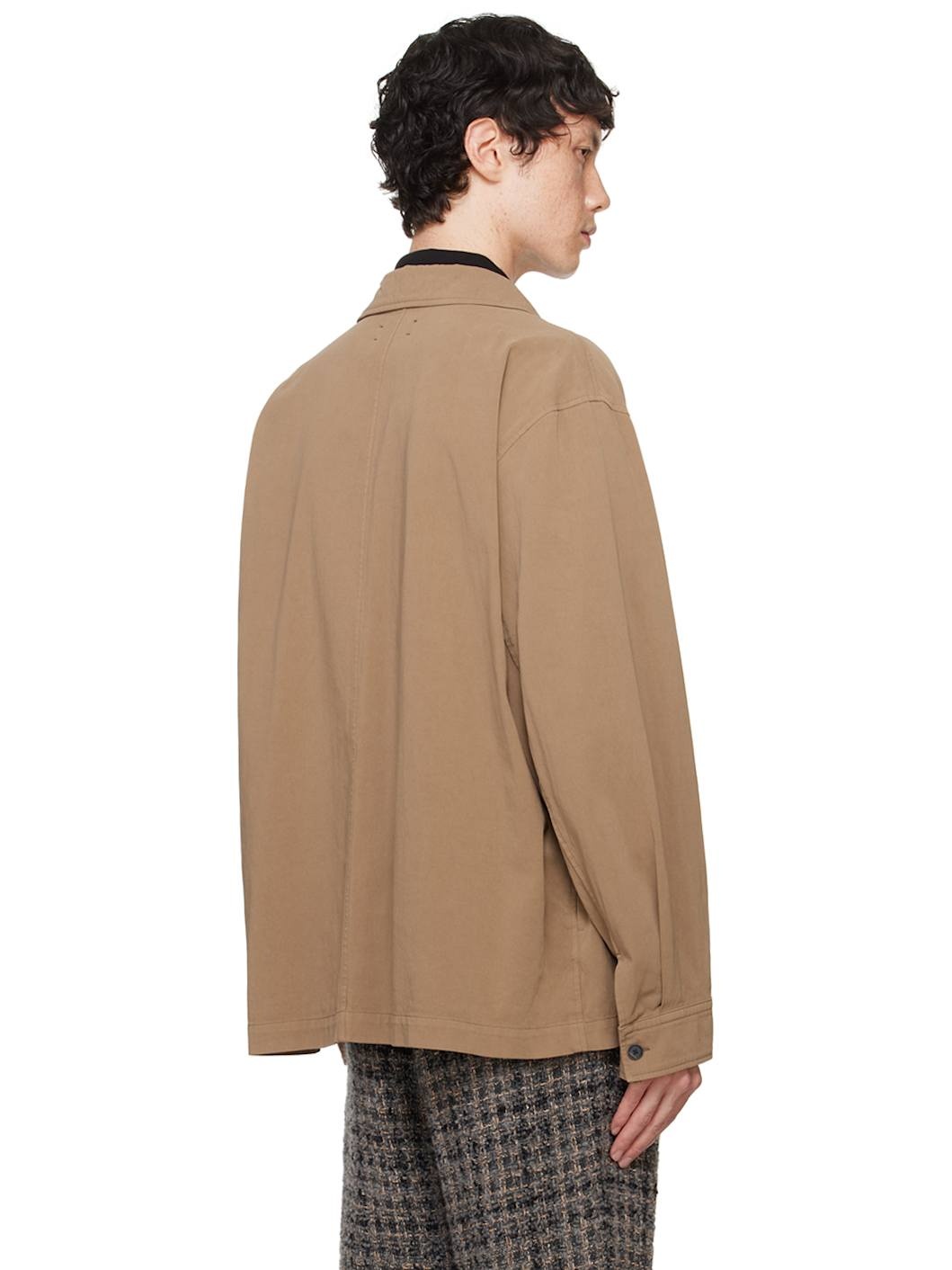Beige Cotton Jacket - 3