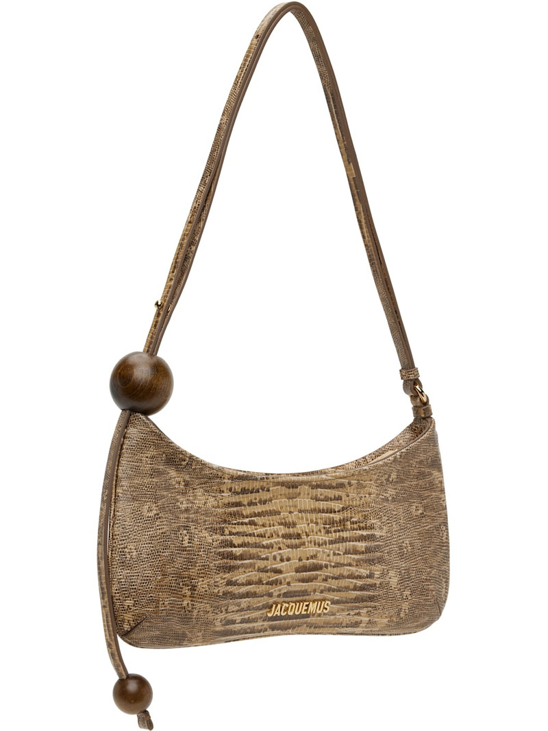 JACQUEMUS Beige 'The Bisou Perle' Bag outlook
