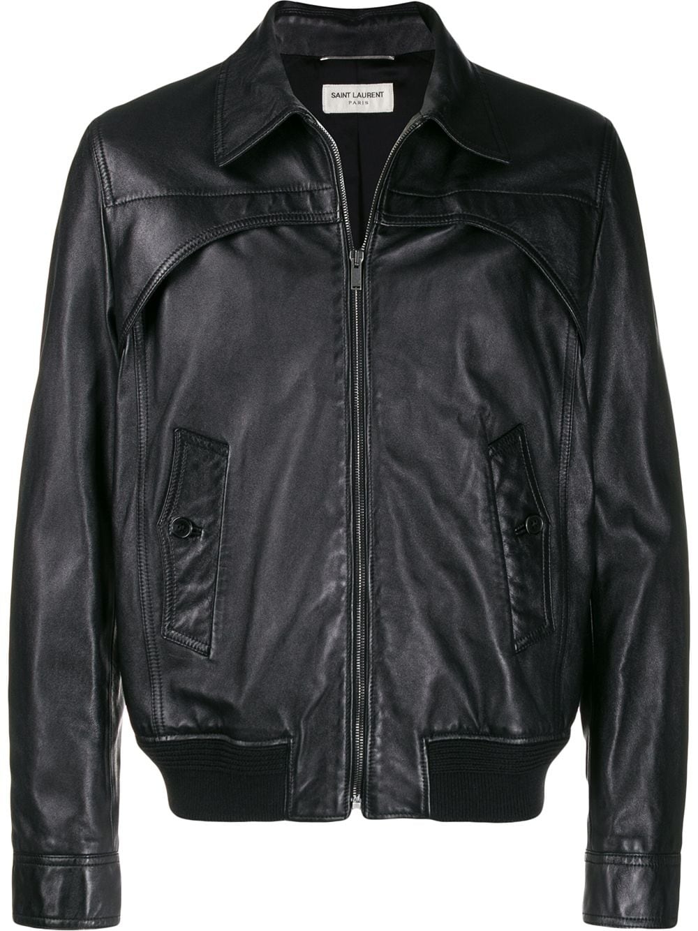 leather trucker jacket - 1