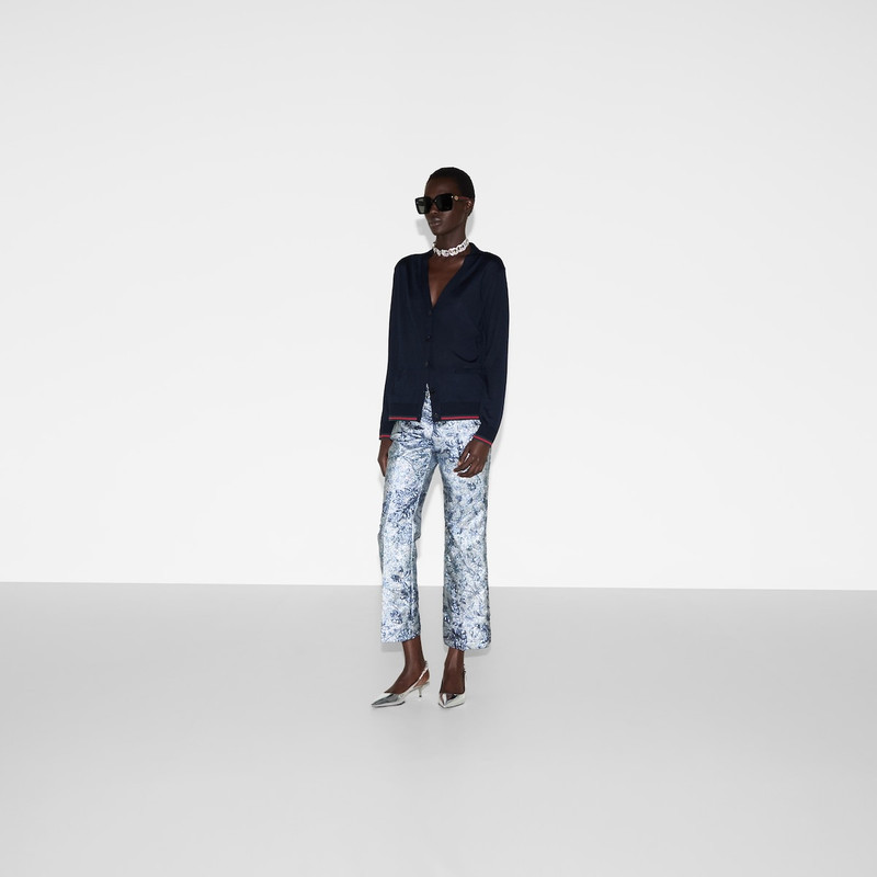GUCCI Extra fine cashmere silk cardigan outlook