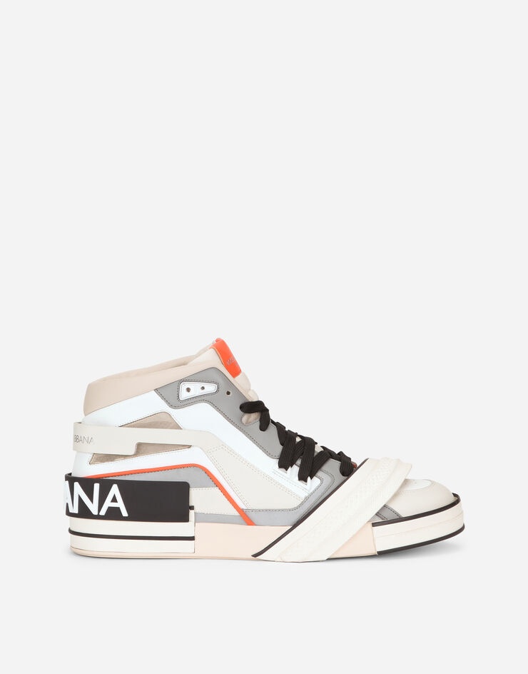 Calfskin nappa and rubber Portofino high-top sneakers - 1