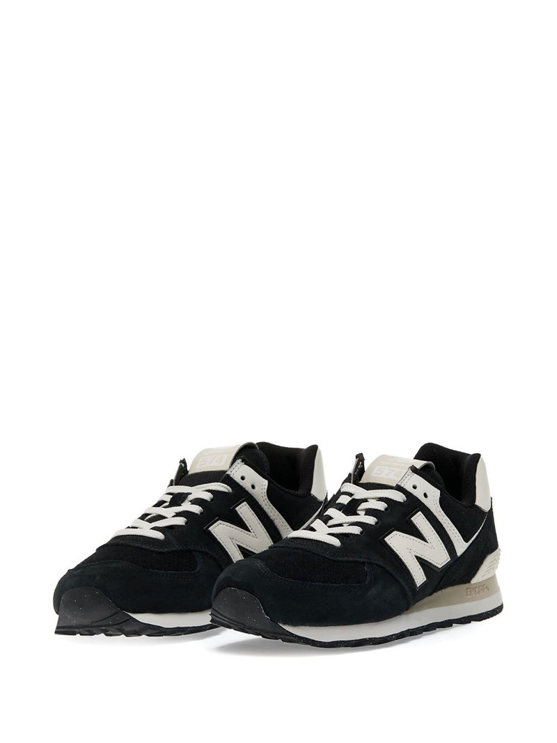 New Balance 574 suede lace-up sneakers outlook