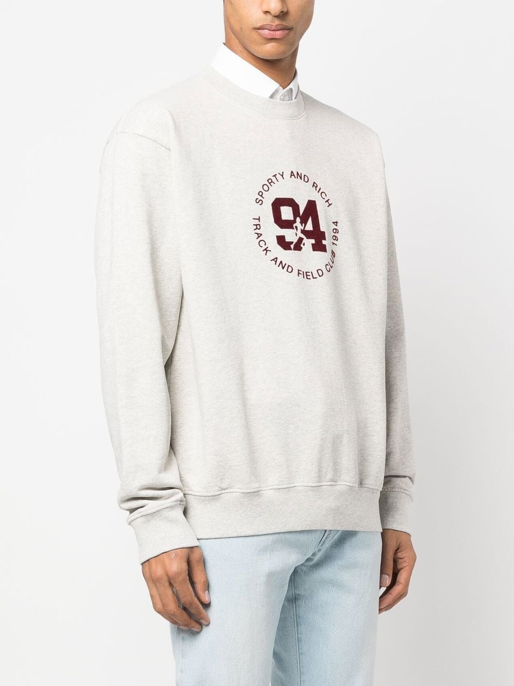 logo-print crew-neck sweatshirt - 4