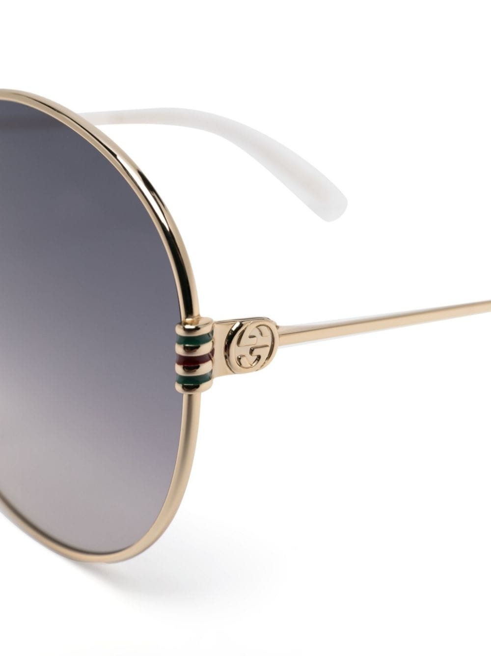 metallic round-frame sunglasses - 3