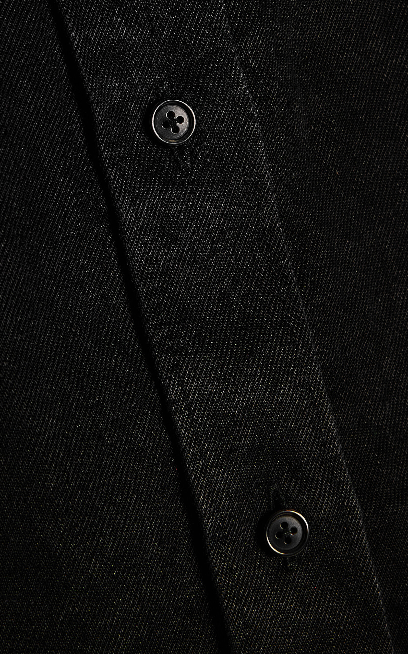 Nesson Linen-Denim Shirt black - 5