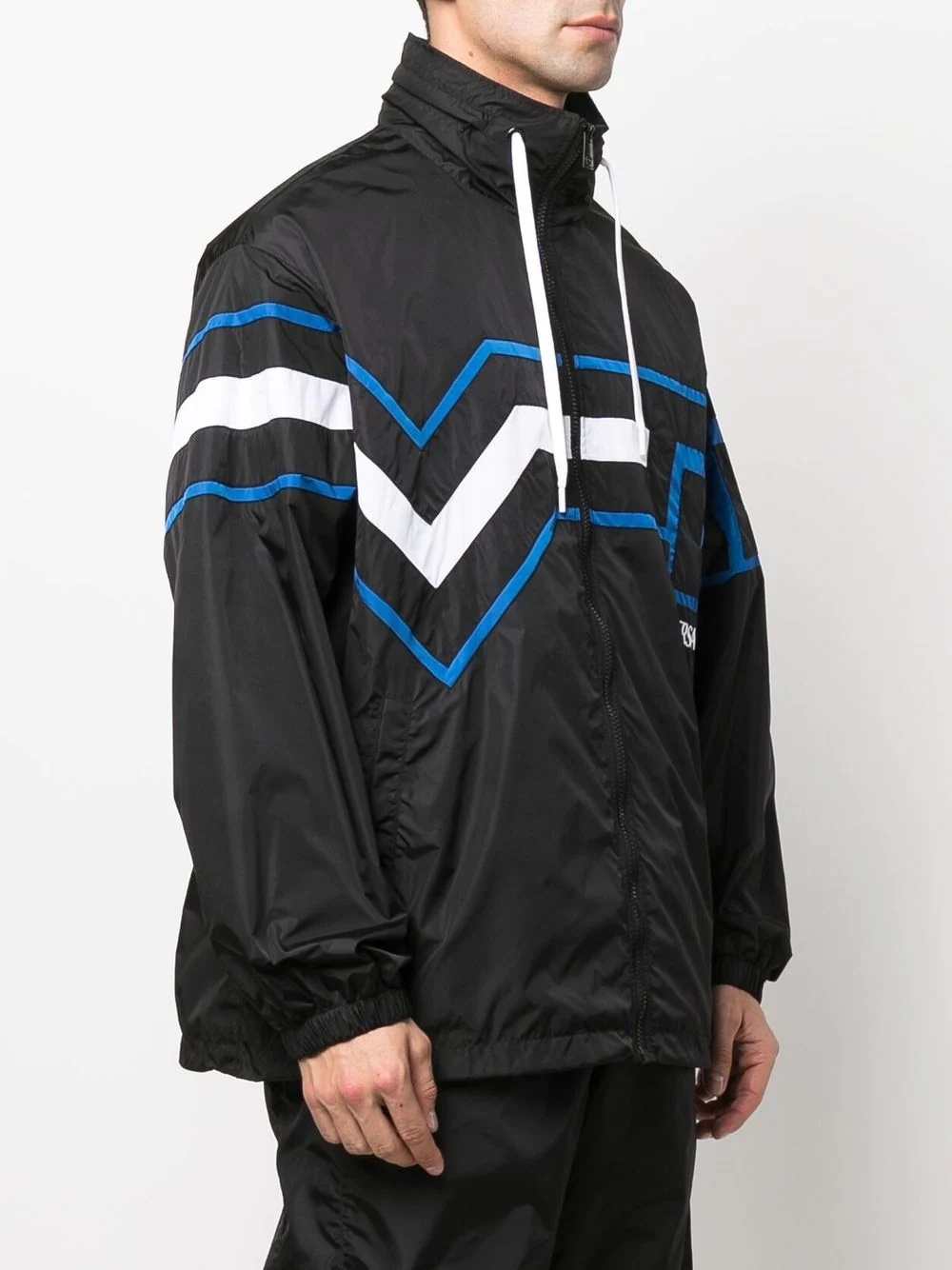 Greca logo-print sports jacket - 3