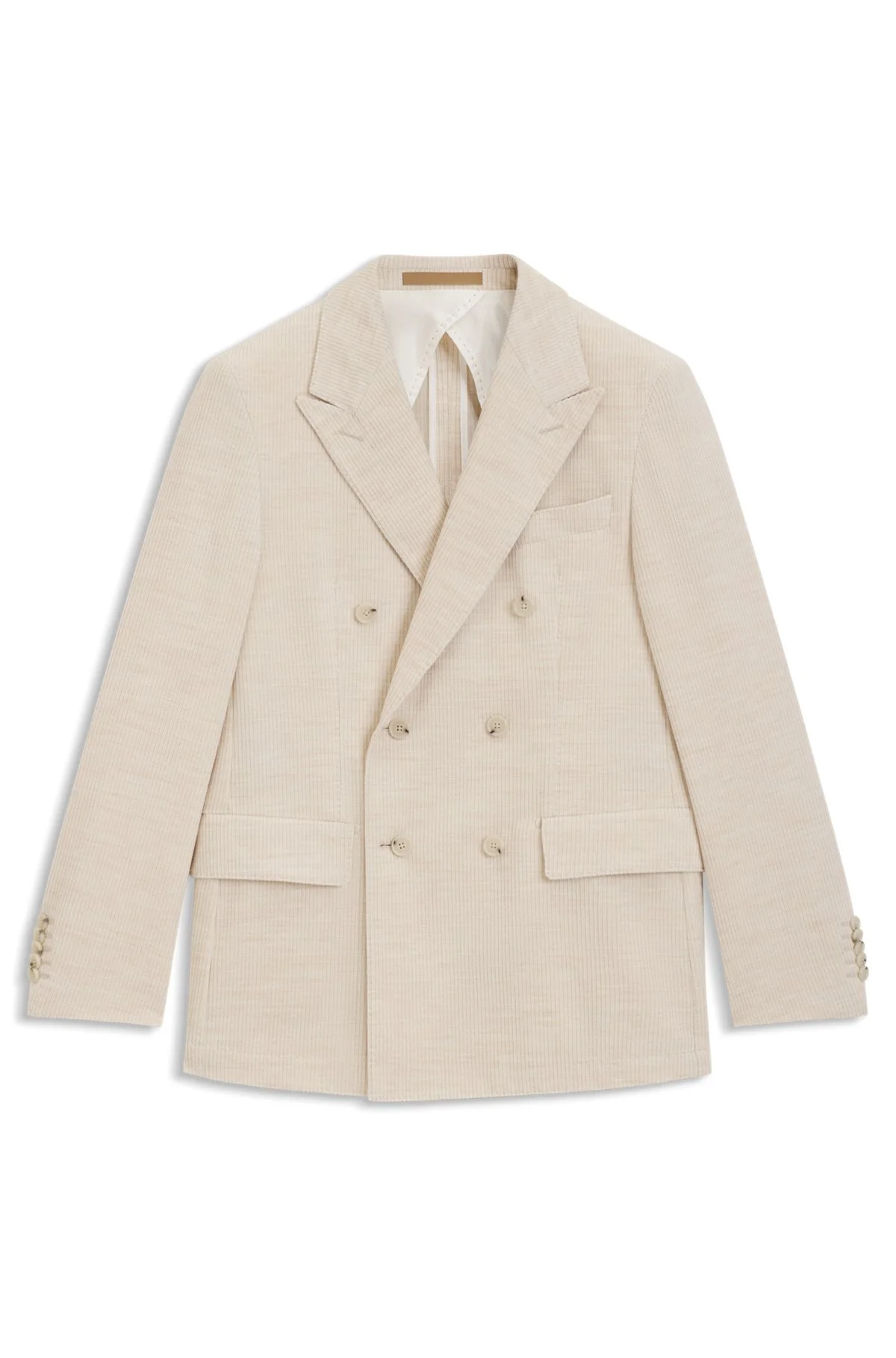 SLIM-FIT BLAZER IN COTTON-ALPACA CORDUROY - 1