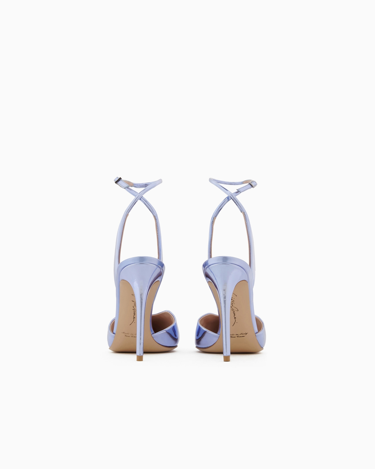 Lamé leather court shoes - 4