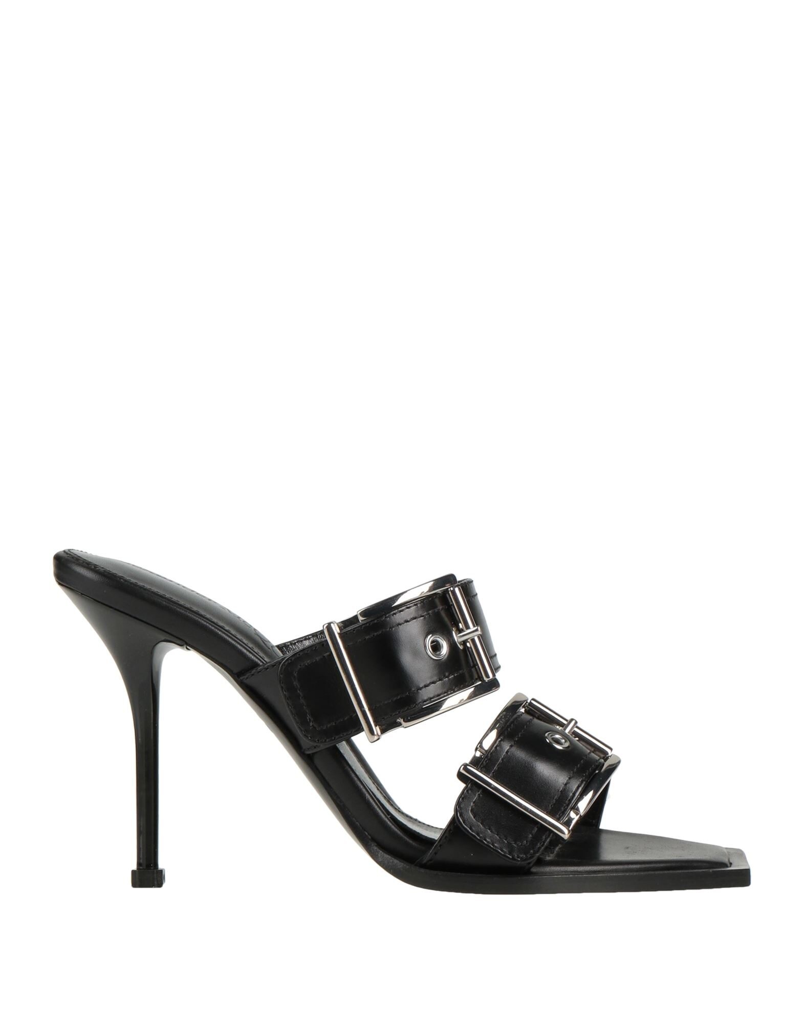 Alexander McQueen Black Women's Sandals | yoox | REVERSIBLE