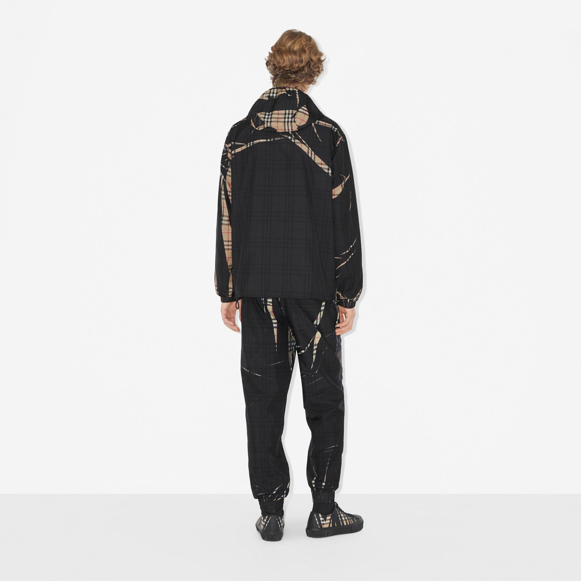 Sliced Check Jogging Pants - 4