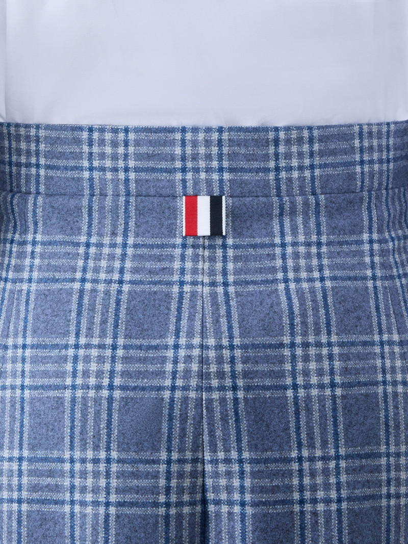 Prince of Wales Flannel High Waisted Pencil Skirt 6