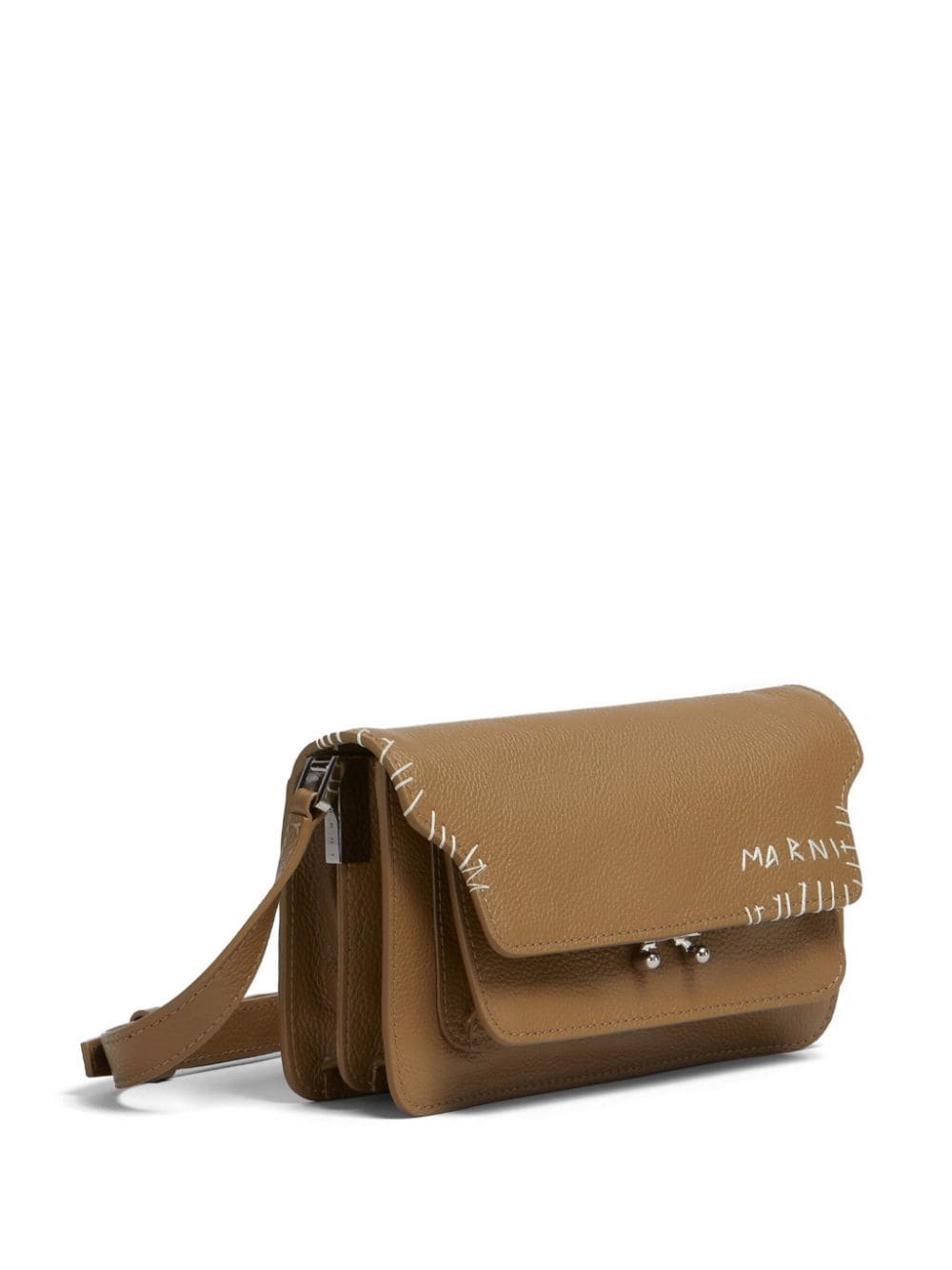 Trunk decorative-stitch shoulder bag - 4