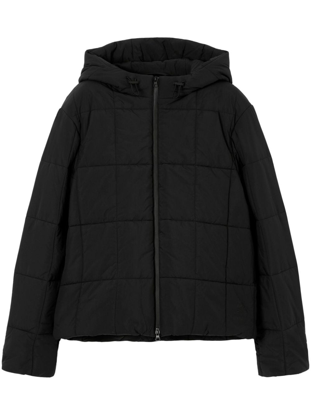 hooded quilted padded jacket - 1