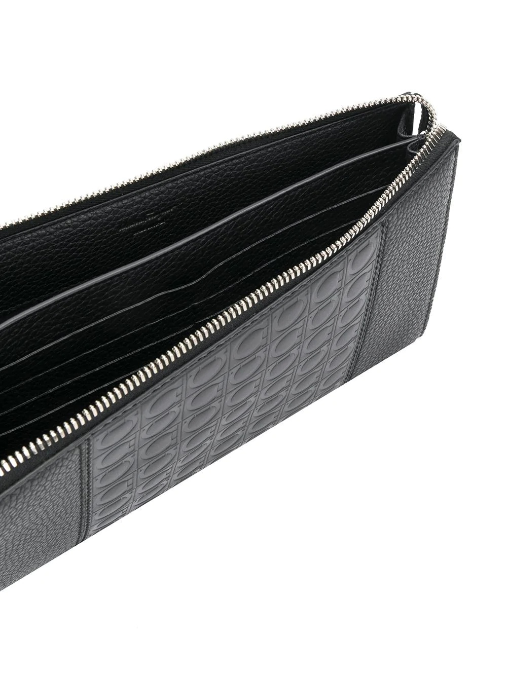 embossed Gancio clutch - 5