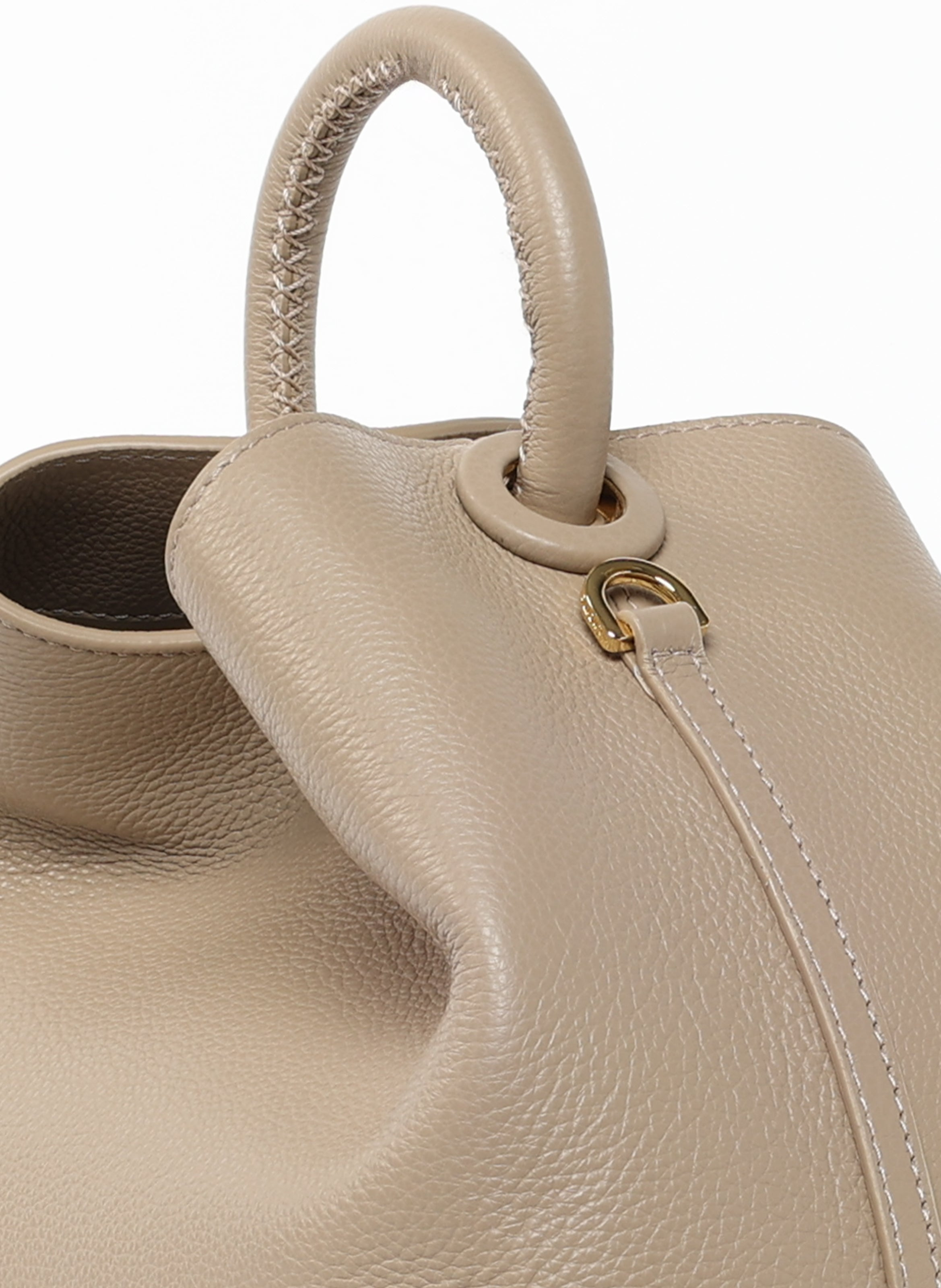 Raisin Pebbled Leather Taupe - 5