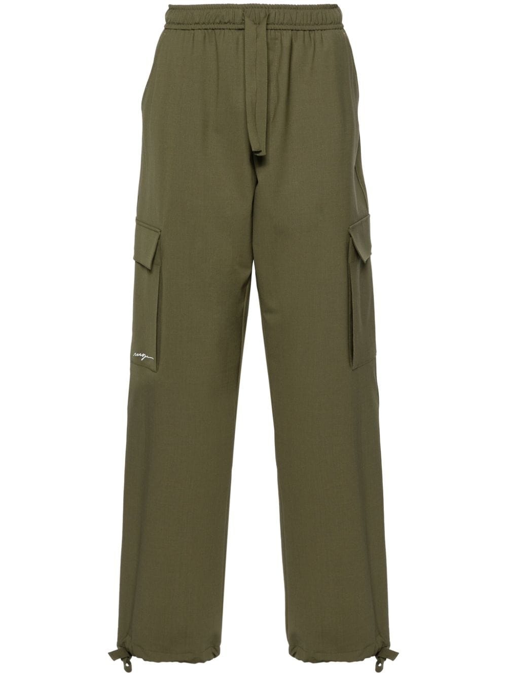 straight cargo trousers - 1