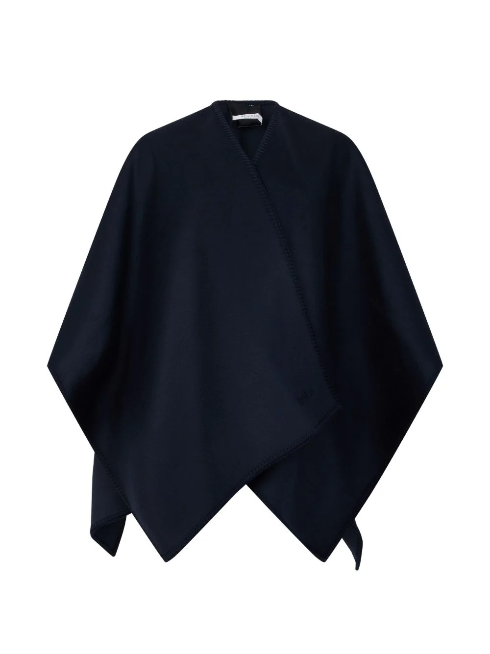 blanket-stitch cape jacket - 1