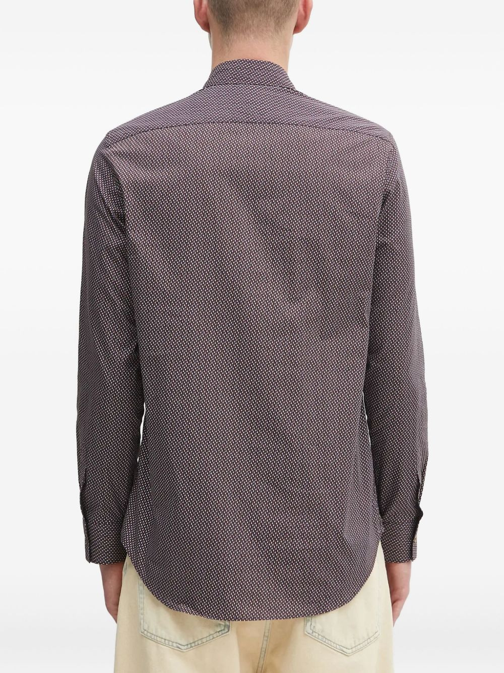 geometric-print shirt - 3