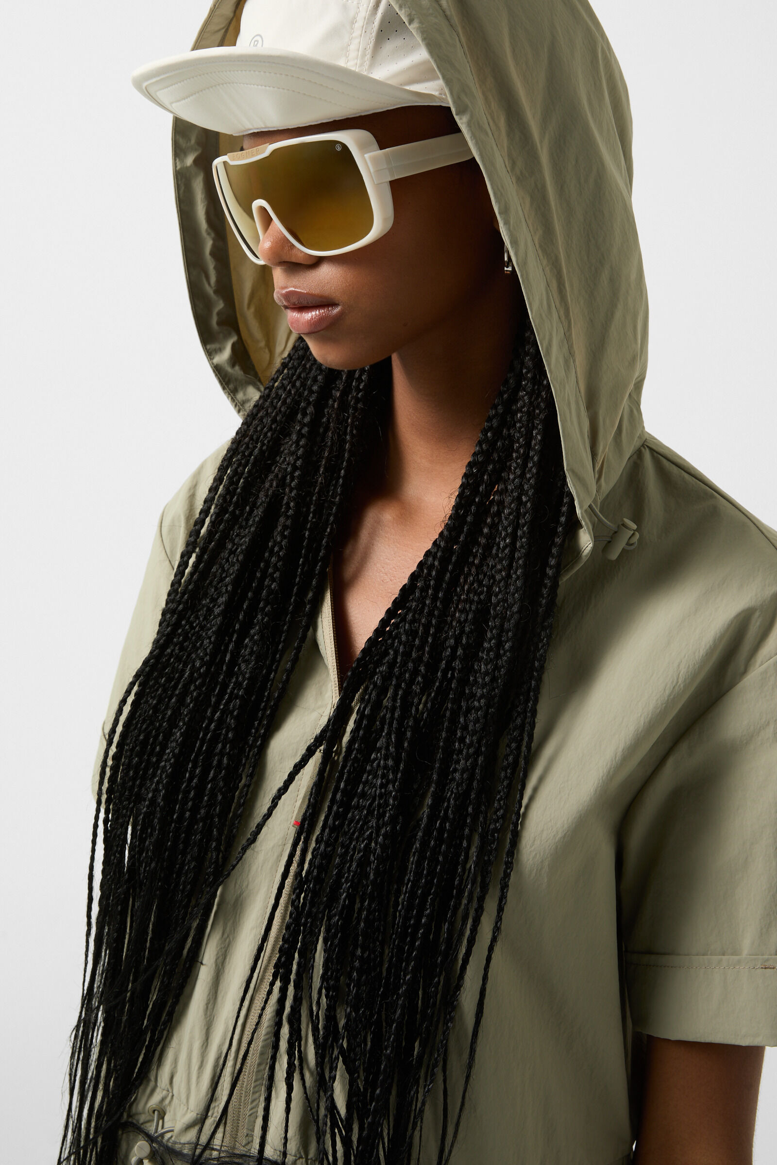 Ronny functional dress in Khaki - 5