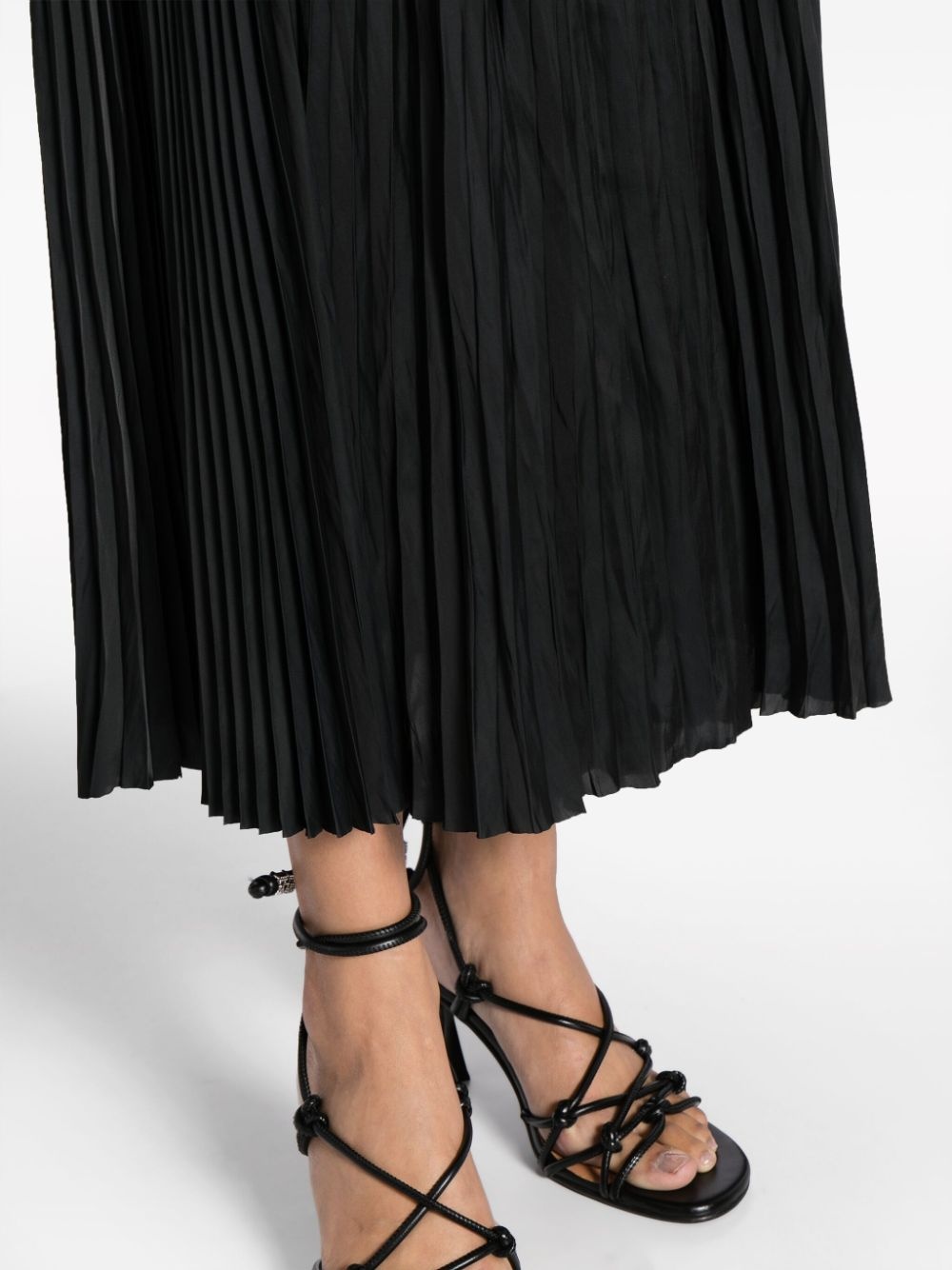 elasticated-waist pleated skirt - 5