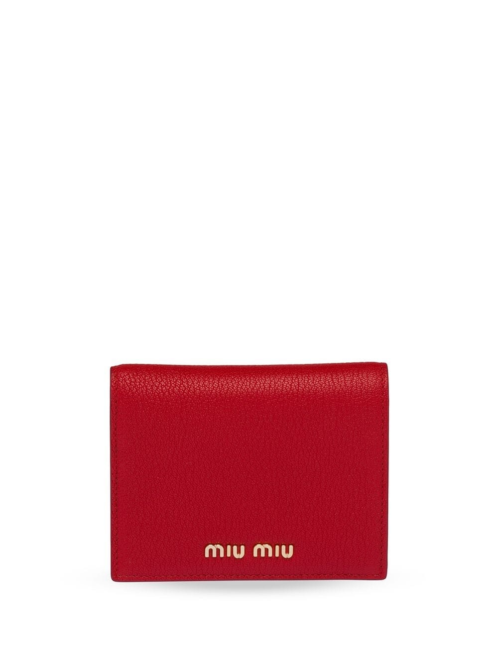 lettering logo compact wallet - 1