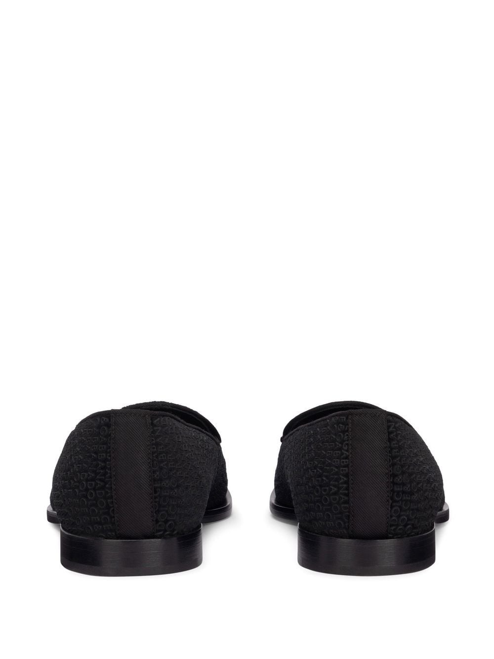 logo-print leather slippers - 3