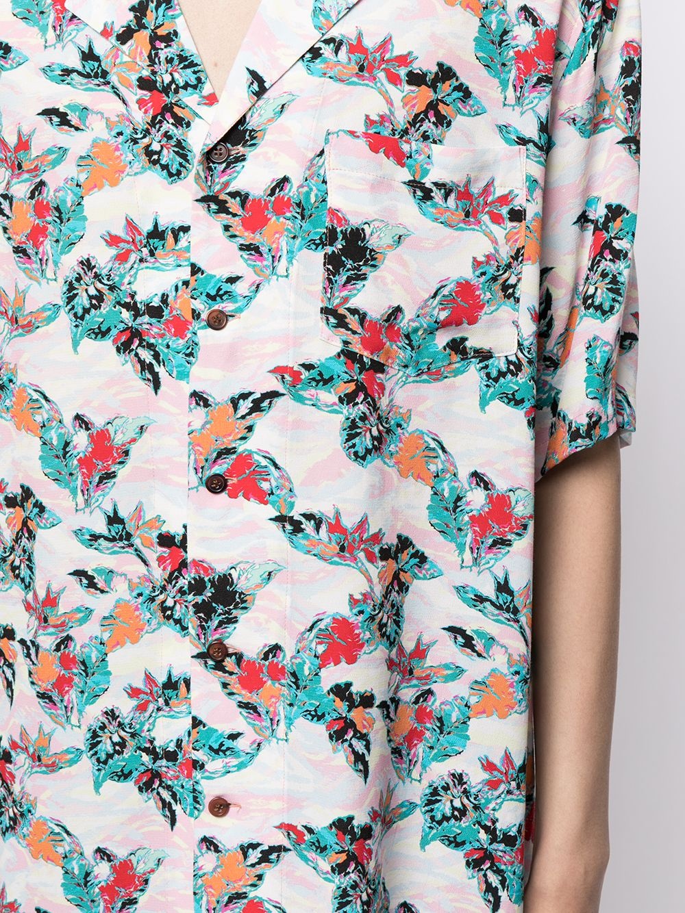 floral-print shirt - 5