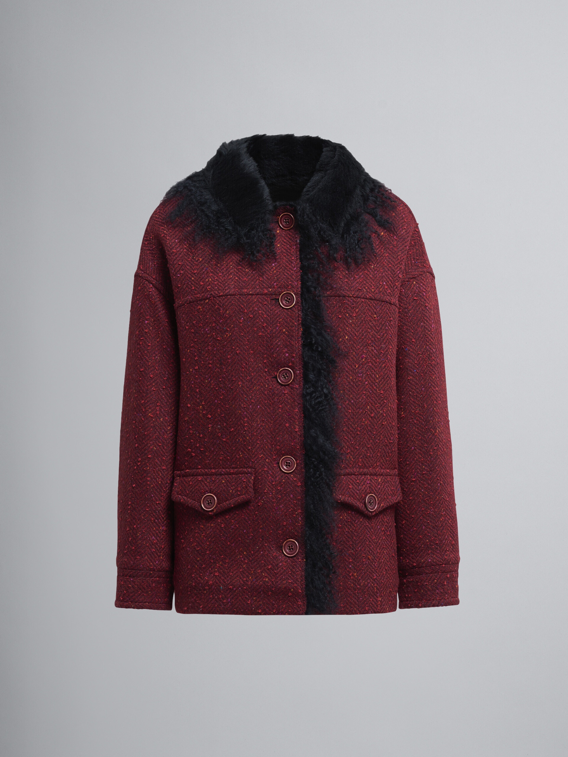 SPECKLED HERRINGBONE JACKET - 1