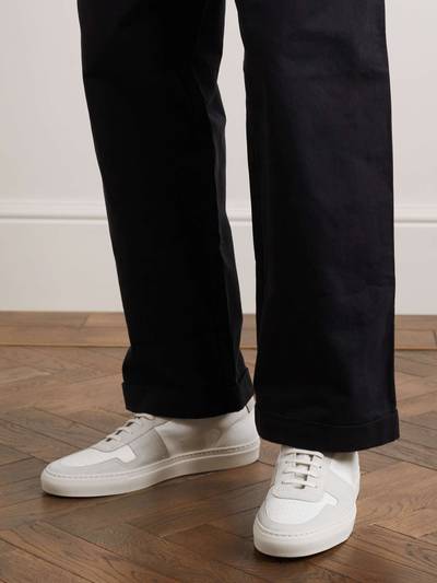Common Projects Bball Suede-Trimmed Leather Sneakers outlook