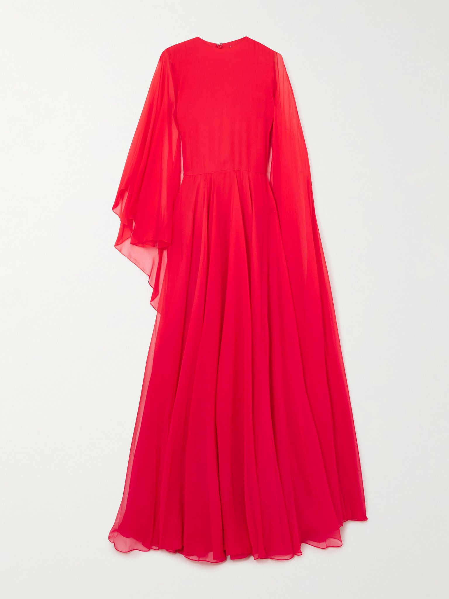 Silk-crepon gown Red - 1