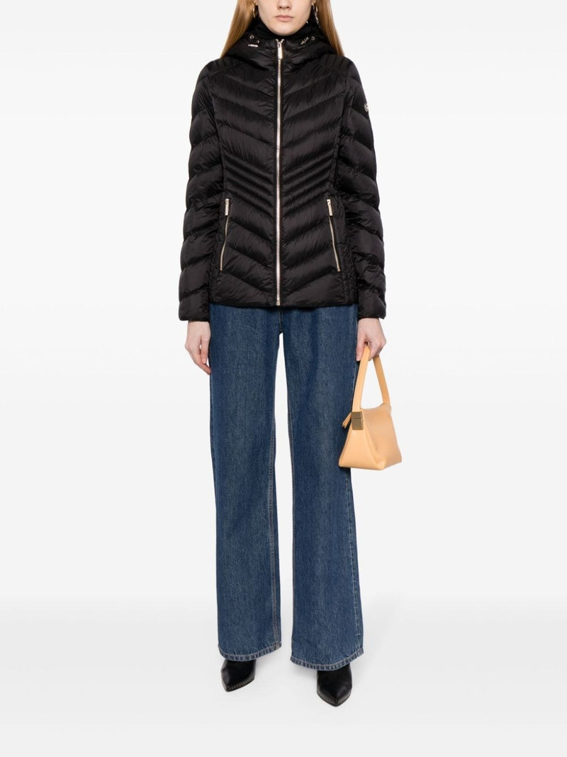 MICHAEL KORS chevron-quilted hooded jacket outlook