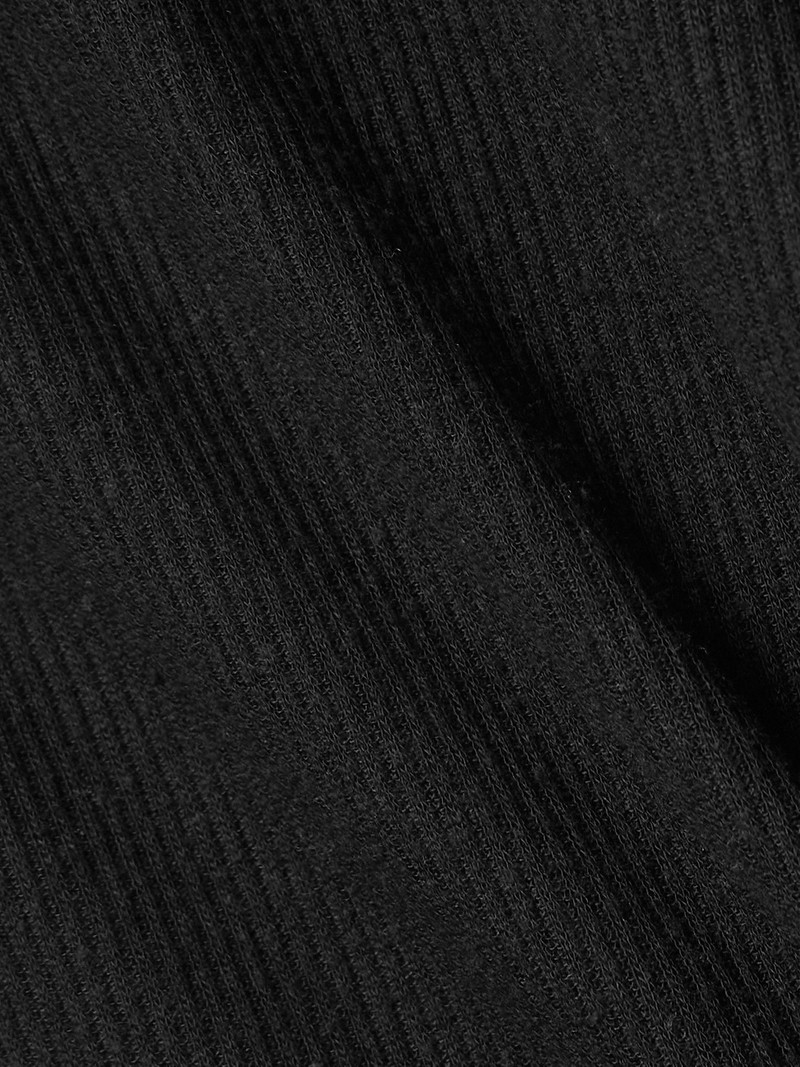 Sheer Stretch-Jersey T-Shirt - Soot Black 4