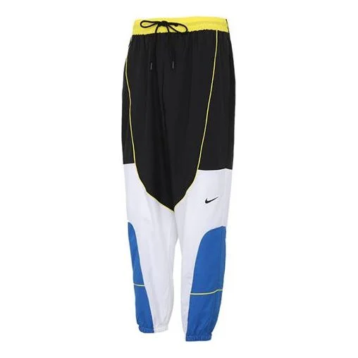 Nike Throwback Casual Basketball Sports Bundle Feet Long Pants Colorblock CV1915-013 - 1