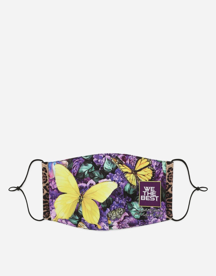 Butterfly-print face mask - 1