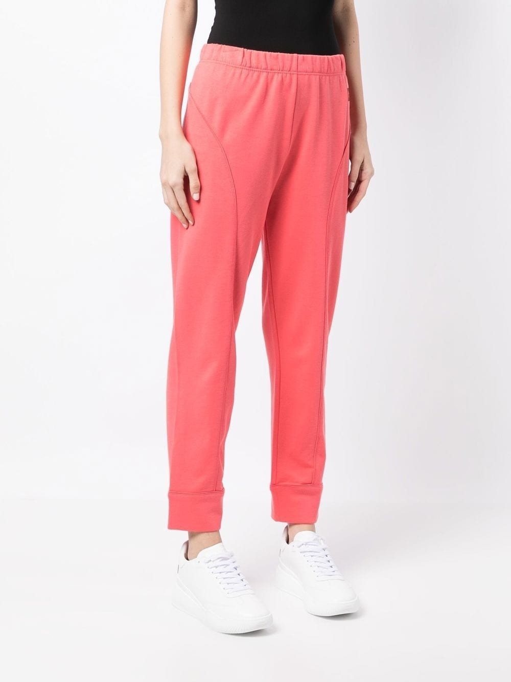 elasticated-waist zip-up track pants - 3