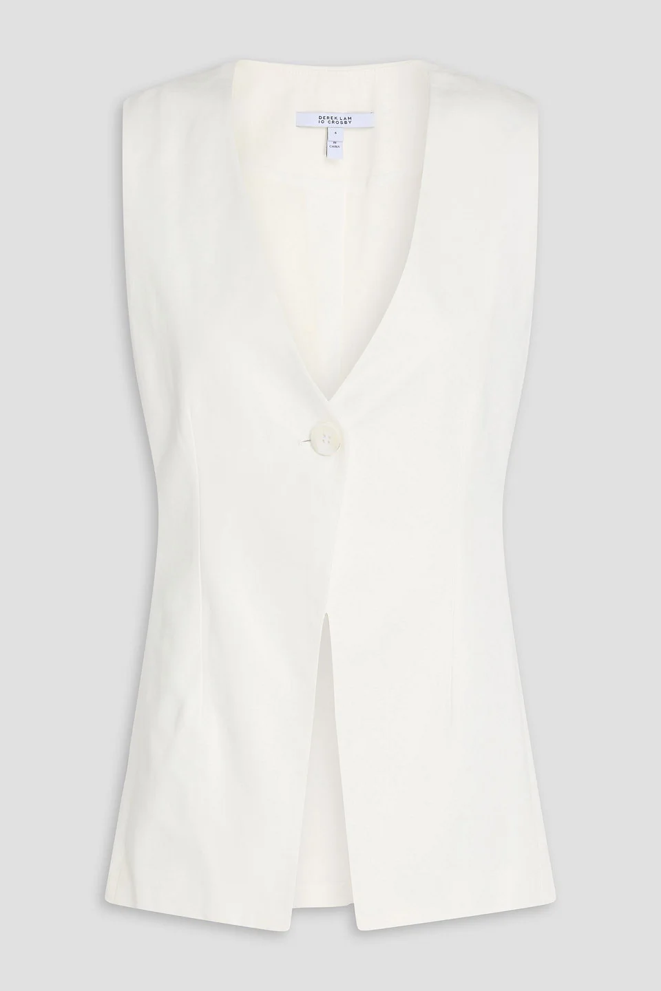 Francesca cotton and TENCEL™-blend twill vest - 1